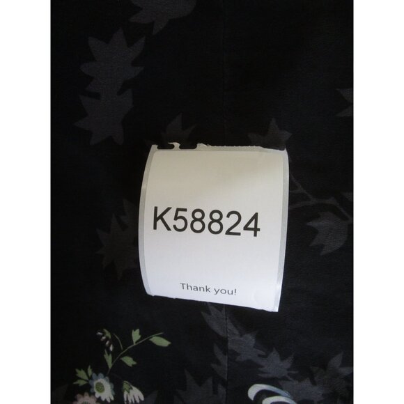 Lord & Taylor Skirt 6 Identity Silk A-Line Career Slit Floral Zip Up - Picture 9 of 9